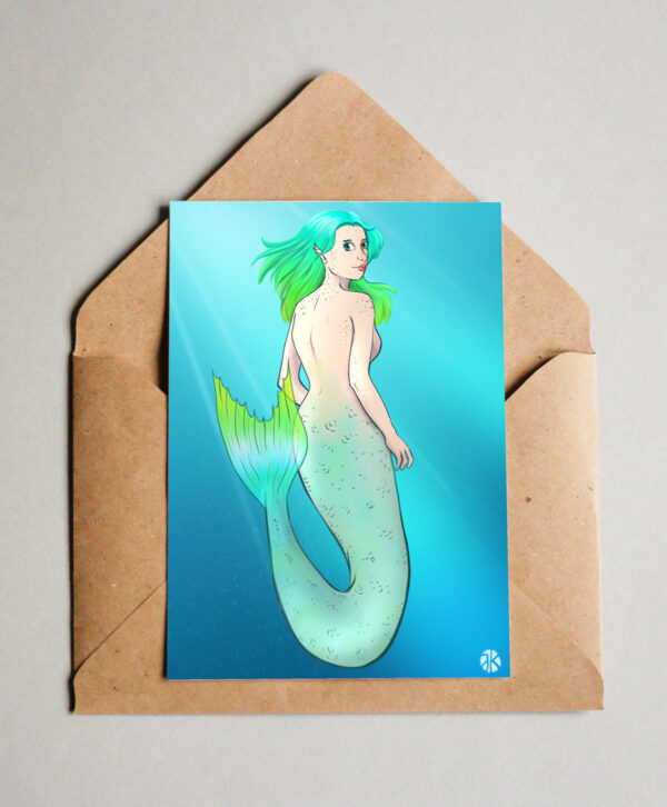 Mermaid Green Miniprint - Image 2