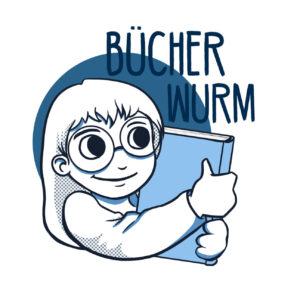 Bücherwurm Sticker